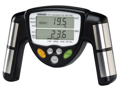 Beach Body BMI meter showing body fat percentage and BMI measure