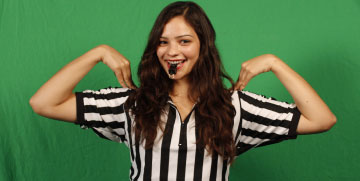 official blowing whistle
