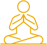 Medatation pose icon