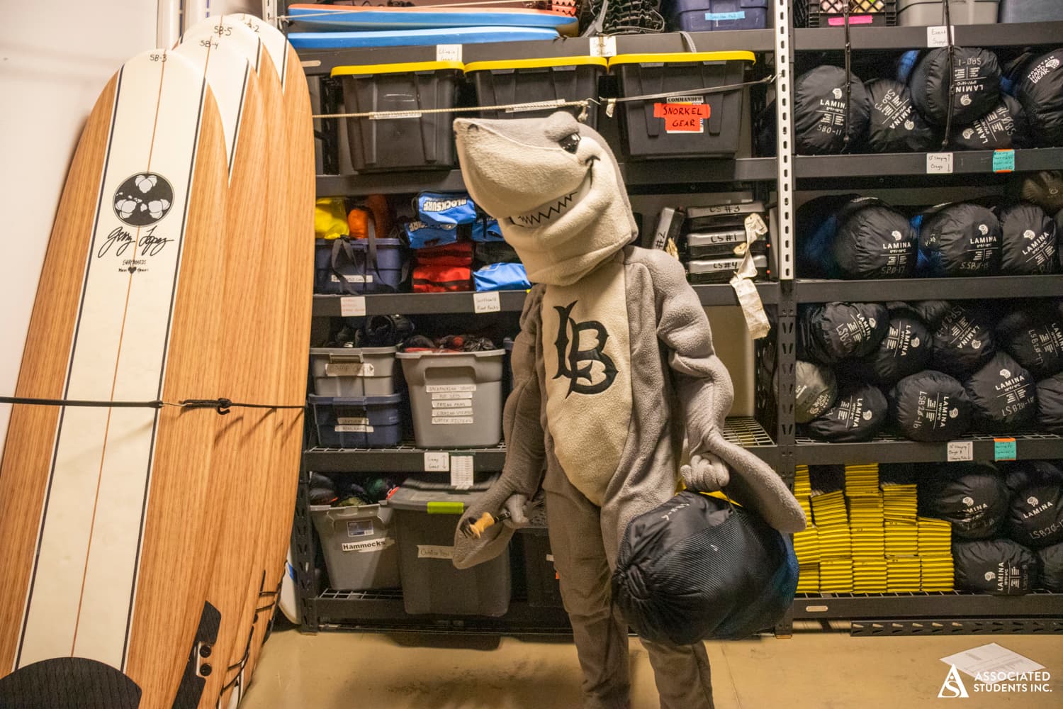 Elbee at Equipment Locker