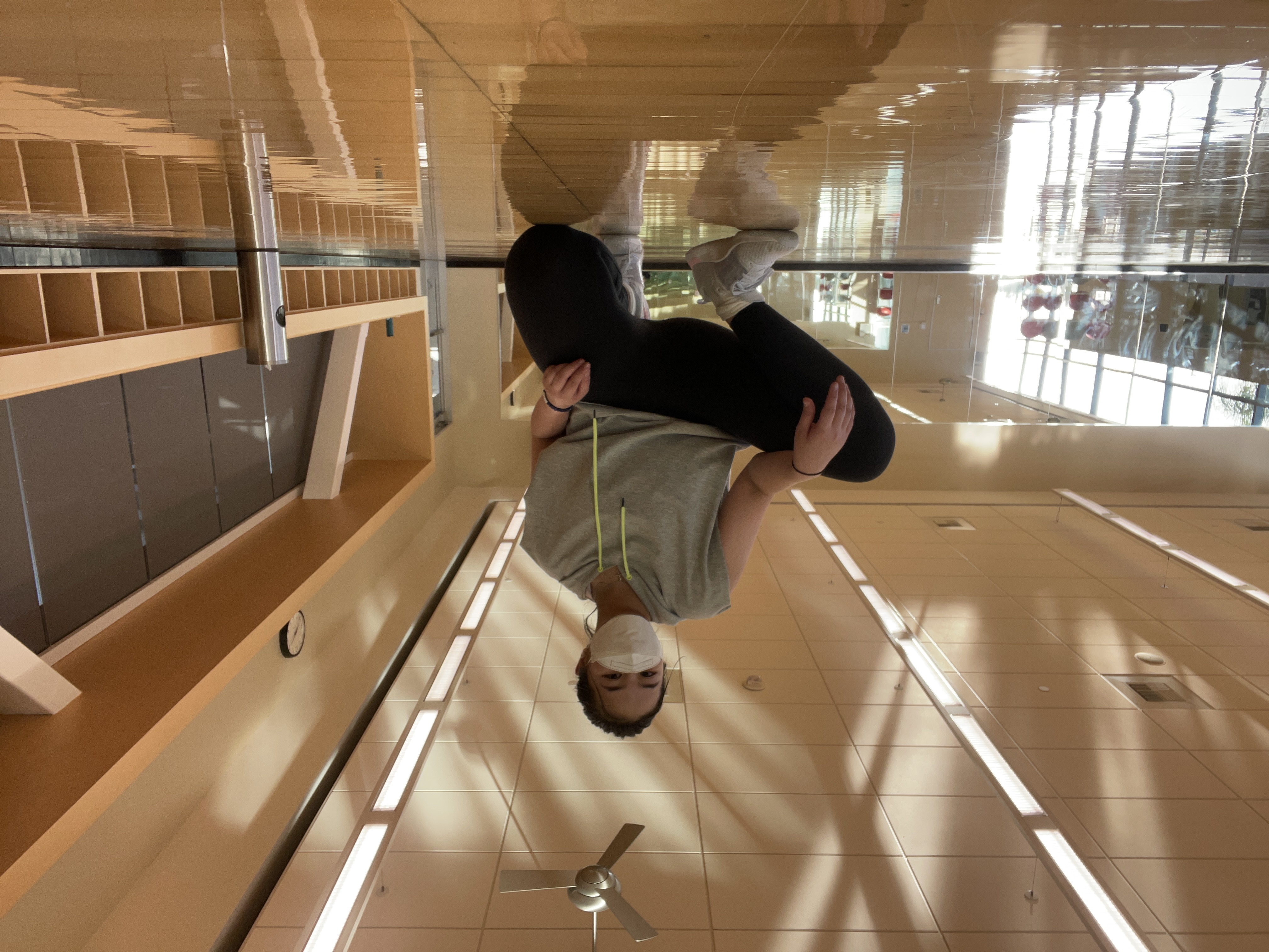 A natural dancer, Torres is a frequent user of the SRWC’s upstairs fitness rooms. Photo credit Raya Torres. 